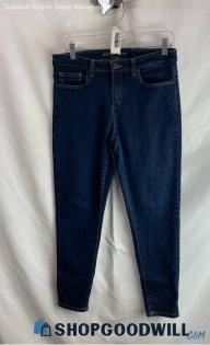 Michael Kors Women's Dark Blue Skinny Ankle Jeans - Sz 8