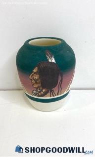 Little Thunder Sioux Indigenous Pottery Navajo Art Mini Vase