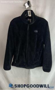 The North Face Women's Black Plush Full Zip Sweatshirt - Sz M