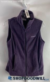 Columbia Women's Purple Fleece Vest - Sz M