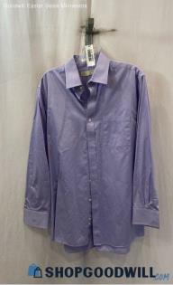 Michael Kors Men's Blue Cotton Button Up Shirt - Sz 32