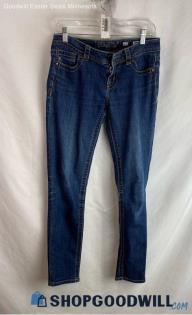 Miss Me Women's Blue Skinny Jeans - Sz 27