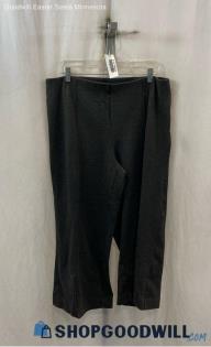 Chico's Women's Charcoal Gray Pull-On Pleated Wide-Leg Pants - Sz 16