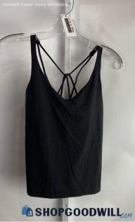 Athleta Women's Black Back Cross Strap Padded Cami Tank Top - Sz S