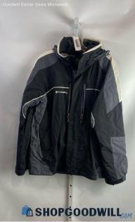 Columbia Men's Black/Gray Parka Jacket - Sz M