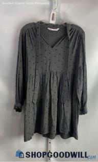 Zara Women's Charcoal Shift Dress - Sz S