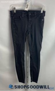 True Religion Women's Weathered Black Skinny Jeans - Sz 27