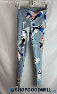 Athleta Women's Blue Floral Print Leggings - Sz XS