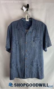 Tommy Bahama Men's Blue Button Up Shirt - Sz PS