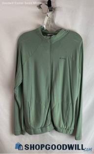 Columbia Men's Jade Green Full Zip Lightweight Sweatshirt - Sz L