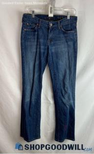 7 For All Mankind Women's Blue Bootcut Jeans - Sz 28