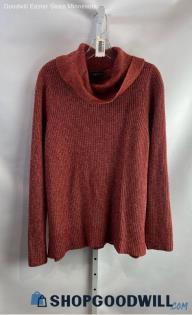 Lane Bryant Women's Orange Cowl Neck Sweater - Sz 18