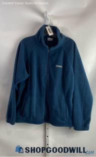 Columbia Women's Blue Lightweight Full Zip Fleece Sweater - Sz 2X