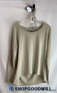 Athleta Women's Tan Lightweight Tunic Sweater - Sz L