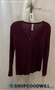 Athleta Women's Grape Wine Long Sleeve Shirt - Sz XS