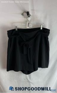 Torrid Women's Black Tie Waist Relaxed Fit Shorts - Sz 3X