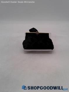 Unbranded Black Velvet Clutch Coin Purse Handbag Purse