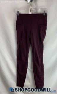 Athleta Women's Burgundy Pull-On Skinny Pants - Sz S