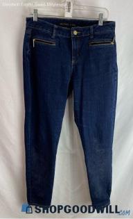 Michael Kors Women's Dark Wash Blue Skinny Jeans - Sz 8