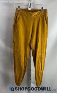 Athleta Women's Dandelion Yellow Pull On Pocketed Textured Cuffed Jogger - Sz 2