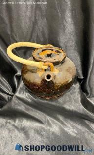 Pottery Handle Tea Kettle