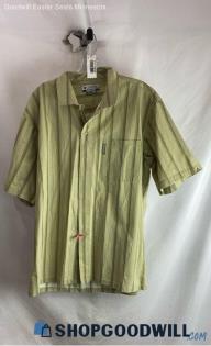 Columbia Men's Green Button Up Shirt - Sz XL