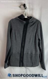 Athleta Women's Graphite Gray Fleece Lined Hoodie - Sz M