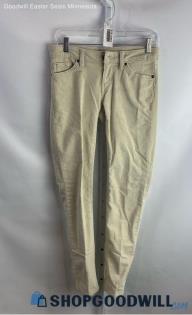 Patagonia Women's Light Beige Corduroy Ankle Pants - Sz 26