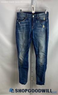 7 For All Mankind Women's Blue Wash Skinny Jean - Sz 25