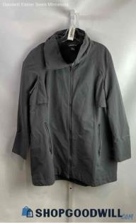 Eddie Bauer Women's Charcoal Gray Back vented Coat - Sz 2X