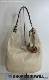 Michael Kors Solid Light Tan Leather Shoulder Bag Handbag/Purse