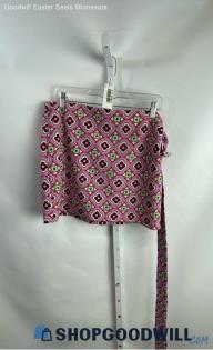 NWT Zara Women's Pink Hippie Floral Tie Belt Skirt - Sz L