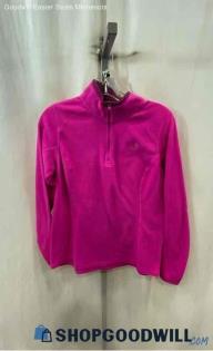 The Northface Women's Pink Quarter Zip Pullover Sweater - Sz M