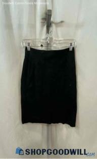 Theory Women's Black Pencil Viscose Skirt - Sz 2