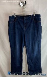 Chico's Women's Blue Wash Slim Fit Straight Leg Jean - Sz 8