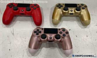 Sony Dual Shock 4 Controllers For PlayStation 4 Lot Of 3