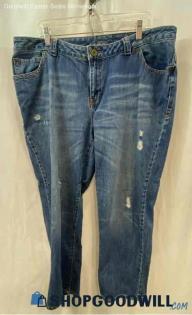 Lane Bryant Women's Blue Wash Cotton Jeans - Sz 18