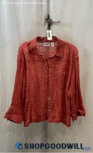 Chico's Women's Coral Gauze Shirt - Sz M