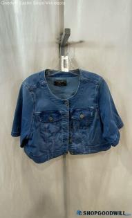 Torrid Women's Blue Crop Denim Shirt - Sz 2