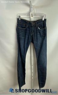 Lucky Brand Women's Dark Wash Blue Slim Straight Jeans - Sz 0