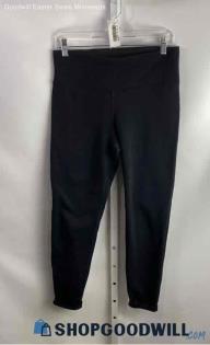 Athleta Women's Black Plush Lined Pull on Leggings - Sz M