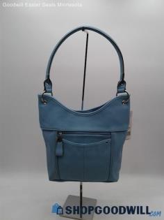 Rosetti Light Blue Faux Leather Hobo Shoulder Bag Handbag Purse