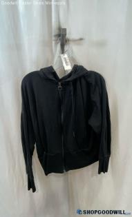 Athleta Women's Black Full Zip Hooded Sweatshirt - Sz L