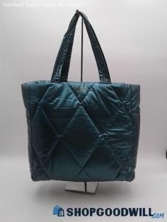 Victoria's Secret Teal Nylon Tote Shoulder Bag Handbag Purse