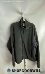 Columbia Men's Gray Fleece Zip Up Sweater - Sz XL