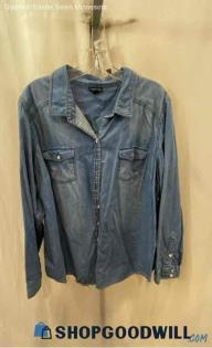 Torrid Women's Blue Button Denim Jacket - Sz 2