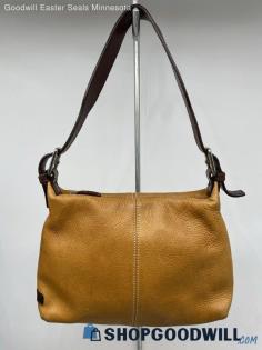 Dooney & Bourke Brown Pebbled Leather Shoulder Bag Womens Handbag/Purse