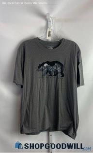 The North Face Men's Gray Logo Graphic Pullover T-Shirt - Sz L