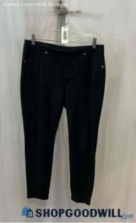 Michael Kors Women's Black Pull On Twill Ankle Pants - Sz M