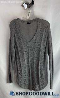 Torrid Women's Gray Pullover V-Neck Sweater - Sz 00